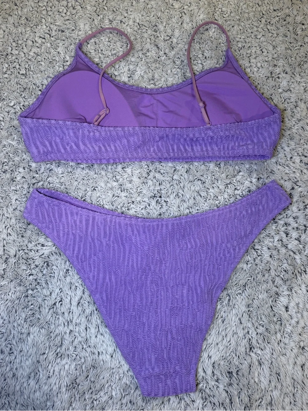 H&M Purple Textured Bikini